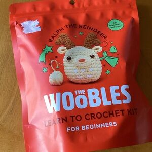 The Woobles Ralph the Reindeer Learn to Crochet Kit - Red
